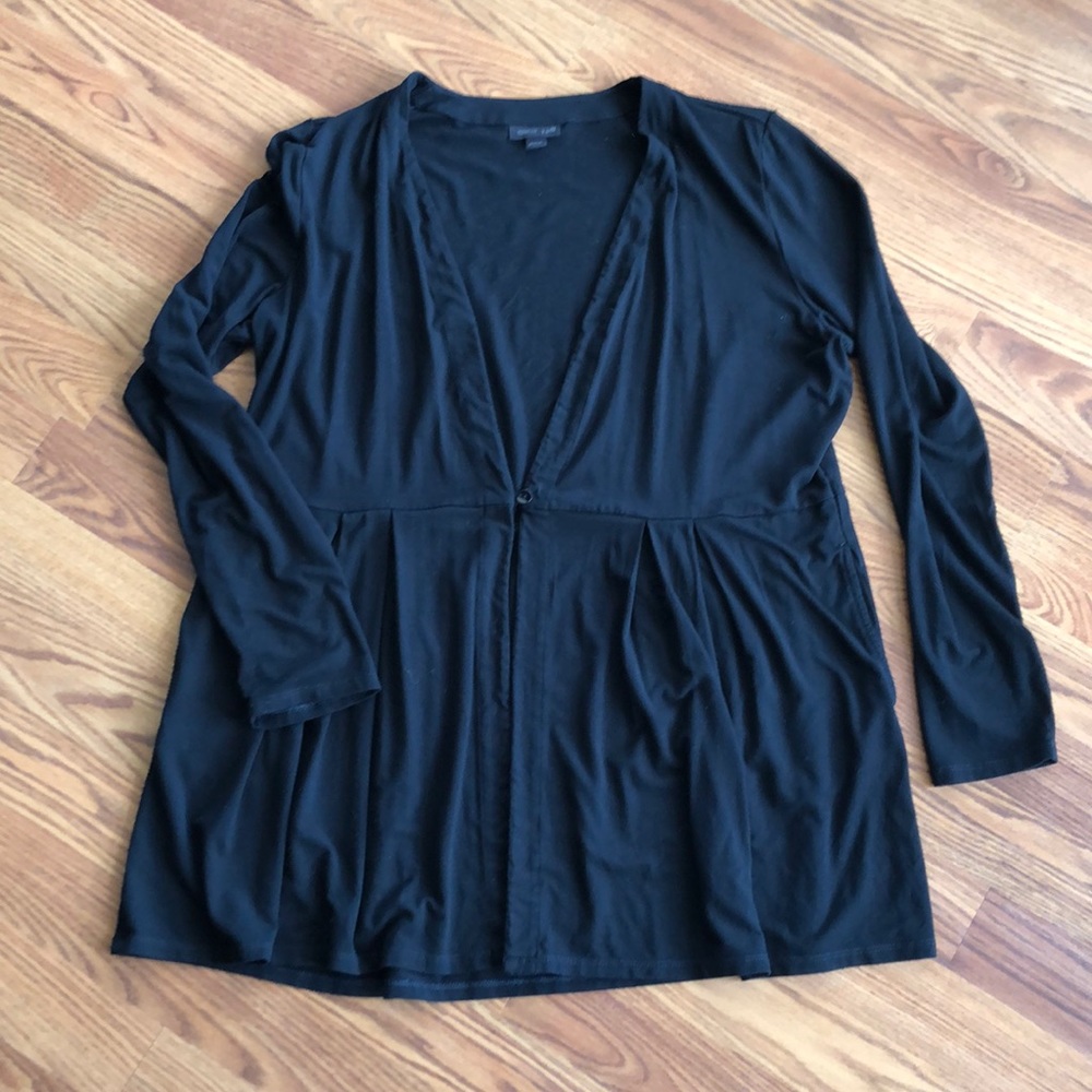 J Jill jersey knit fitted tunic cardigan